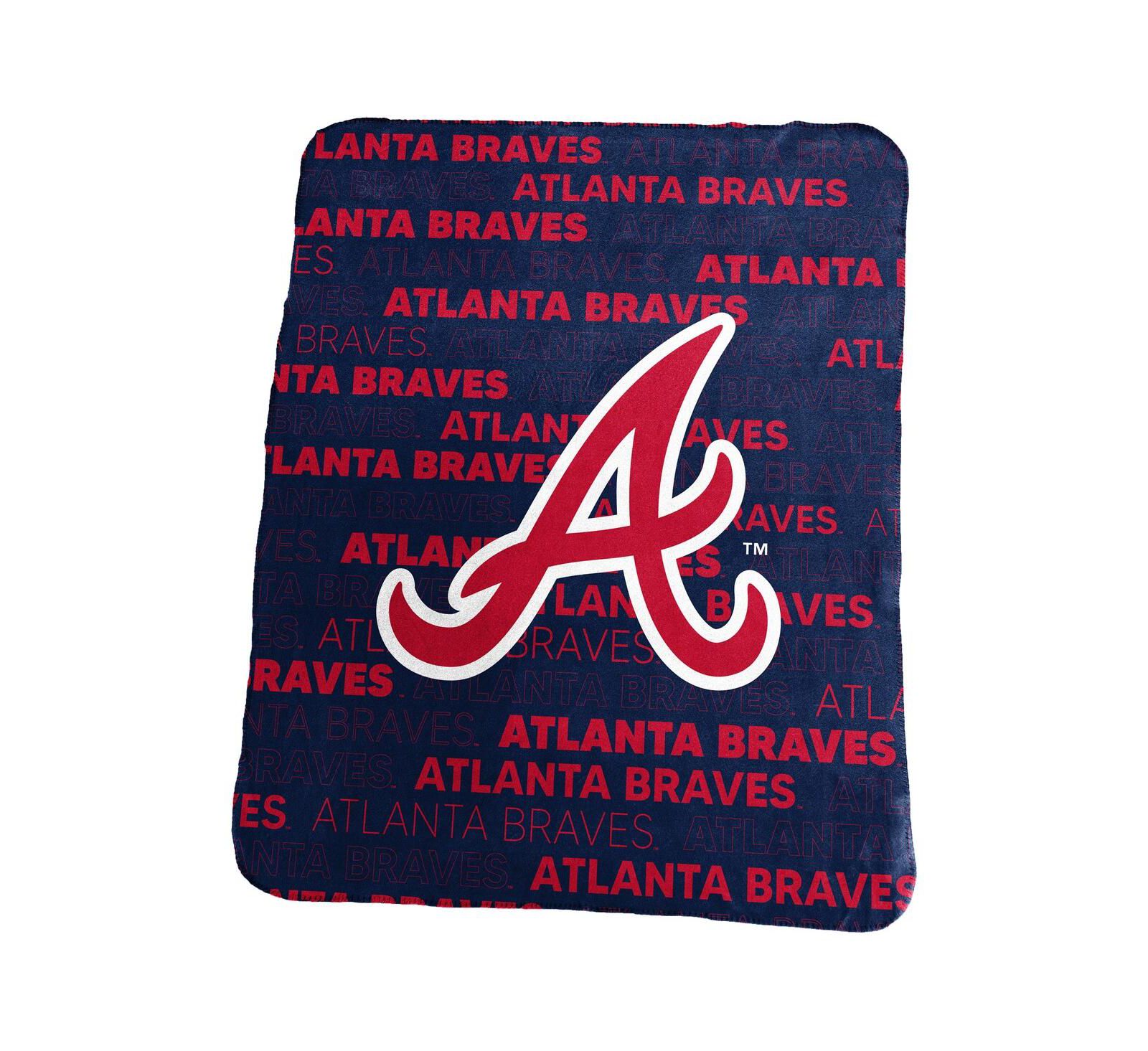 Logo Brands Atlanta Braves 50" x 60" Classic Fleece Throw Blanket