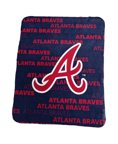 Logo Brands Классический флисовый плед Atlanta Braves 50" x 60"