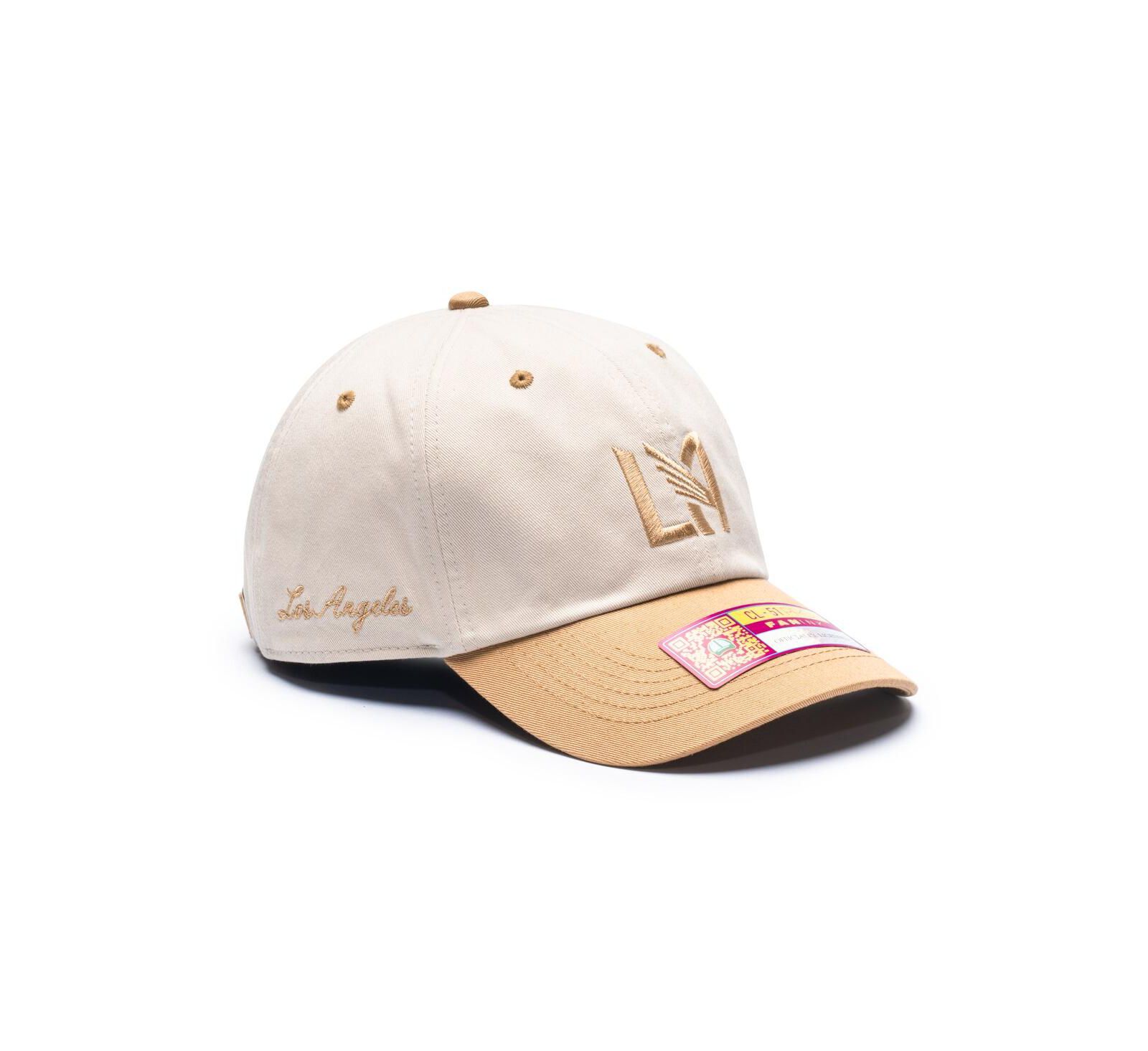 Мужская и женская кепка Fan Ink Tan/Gold LAFC Ocean Drive Adjustable