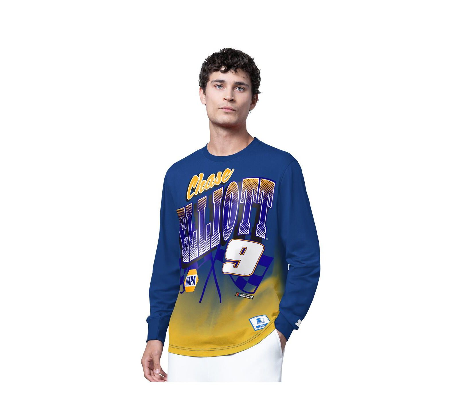 Мужская футболка Starter Royal Chase Elliott Quarterback Extreme Long Sleeve