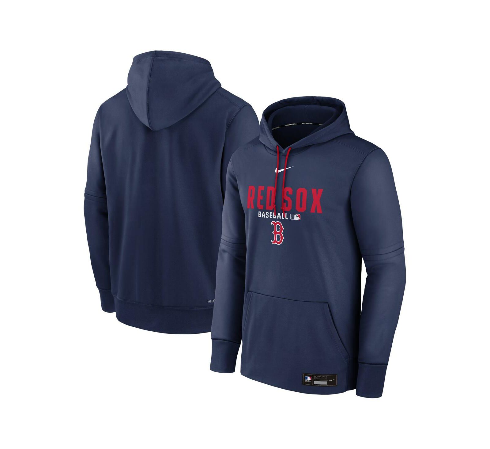 Nike Men's Navy Boston Red Sox Authentic Collection Therma-FIT Hoodie