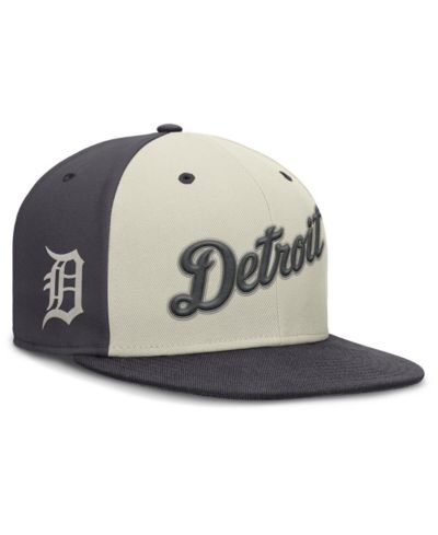 Мужская кепка Nike Cream Detroit Tigers Dri-FIT True Fitted