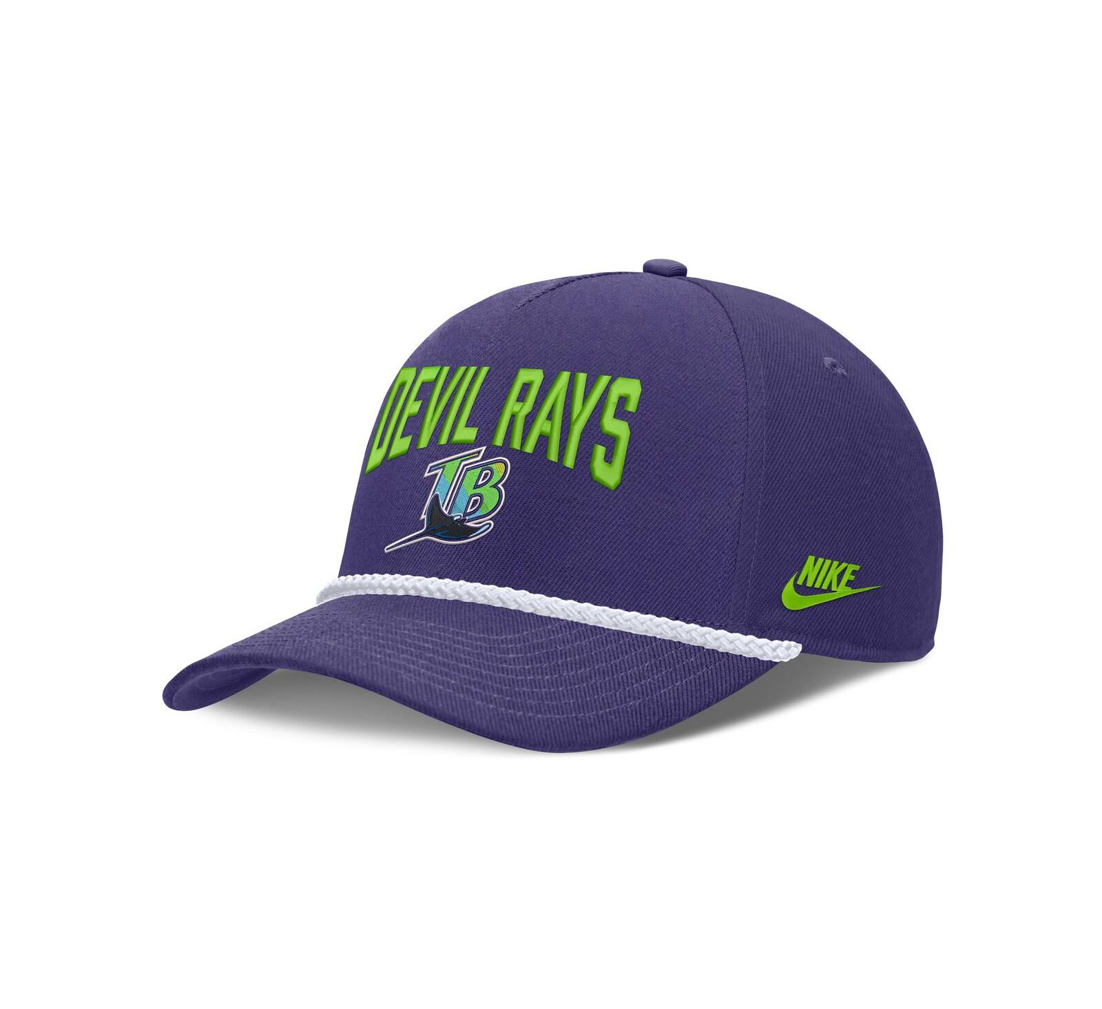 Кепка Nike Men's Purple Tampa Bay Rays Cooperstown Rise Adjustable Hat