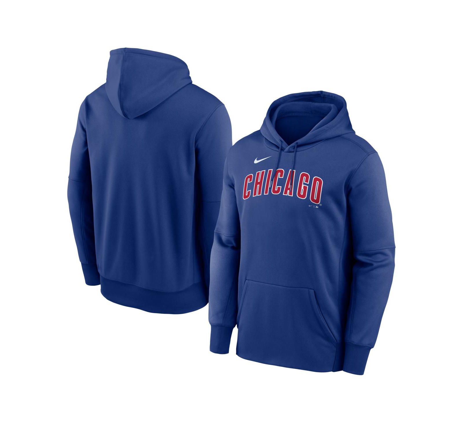 Мужская толстовка Nike Royal Chicago Cubs Primary Wordmark Therma