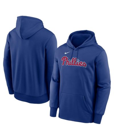 Мужское худи Nike Philadelphia Phillies Primary Wordmark Therma Royal