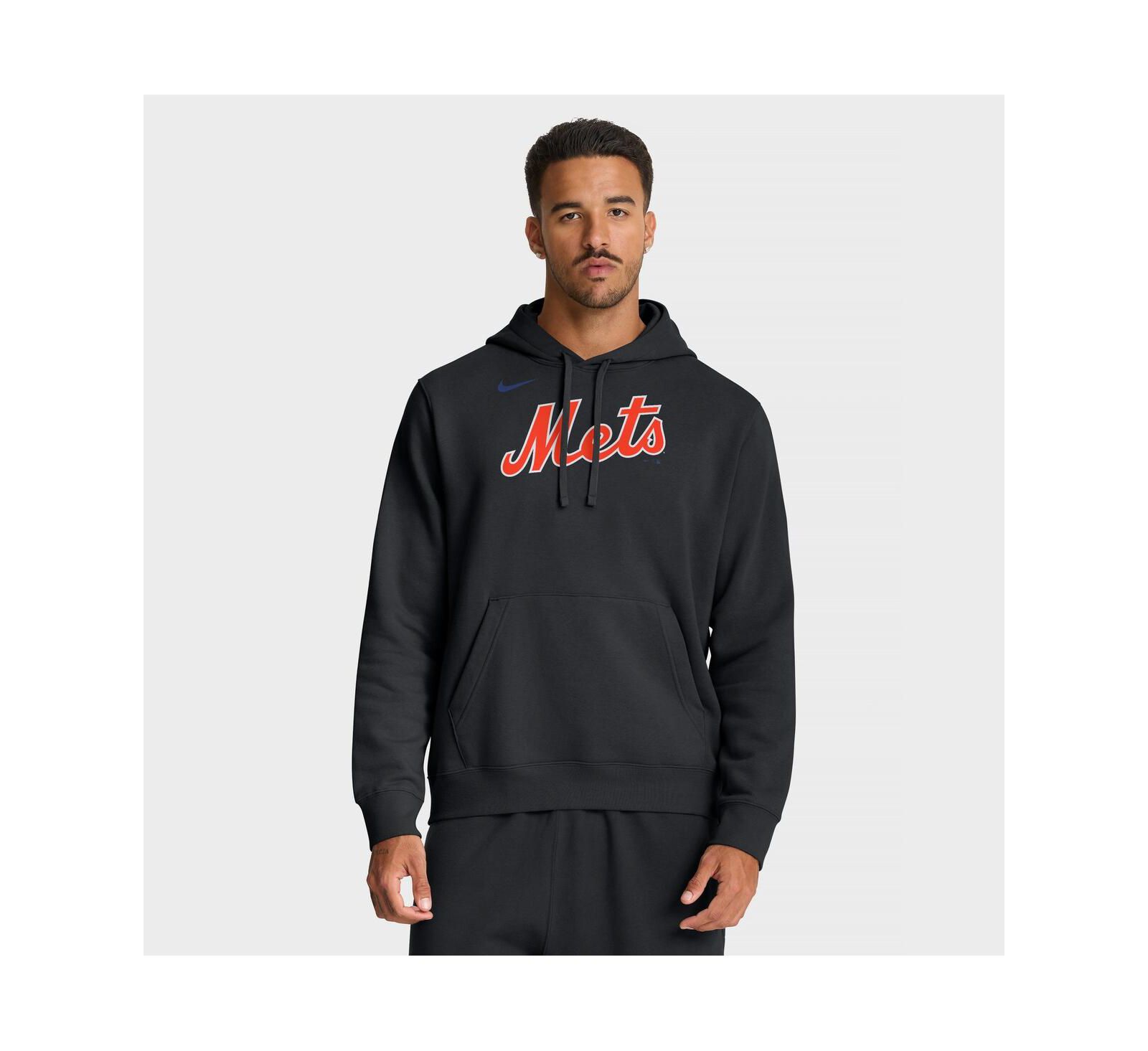 Мужское черное худи Nike New York Mets Club