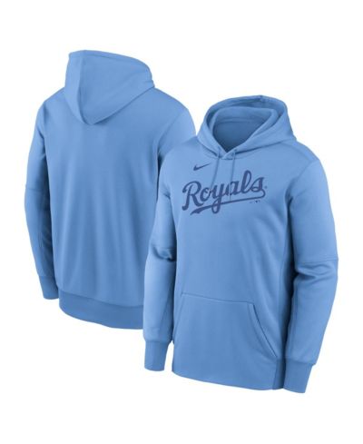 Мужское худи Nike Light Blue Kansas City Royals Club Hoodie