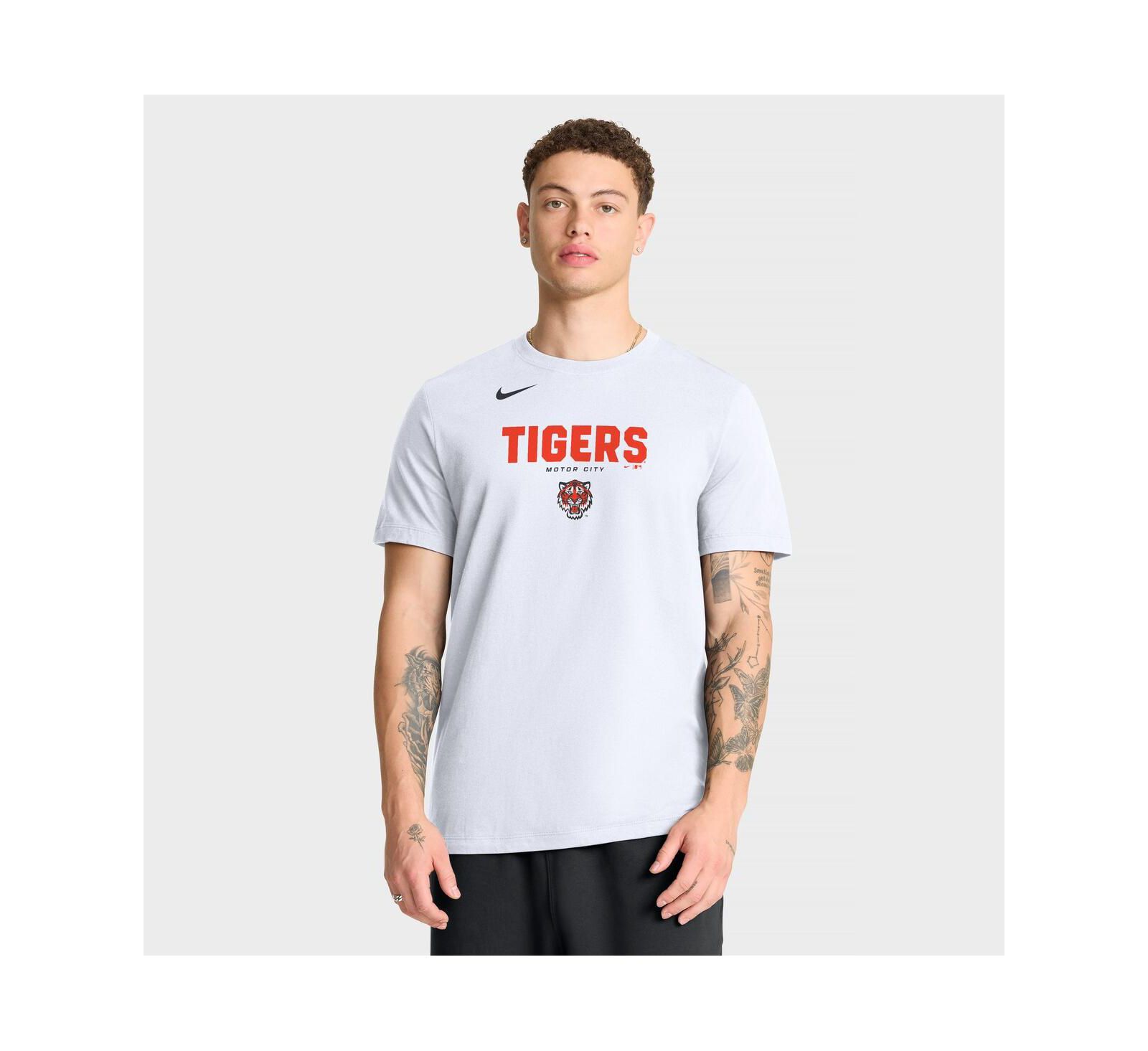 Nike Мужская футболка Detroit Tigers Bold Team Name, белая