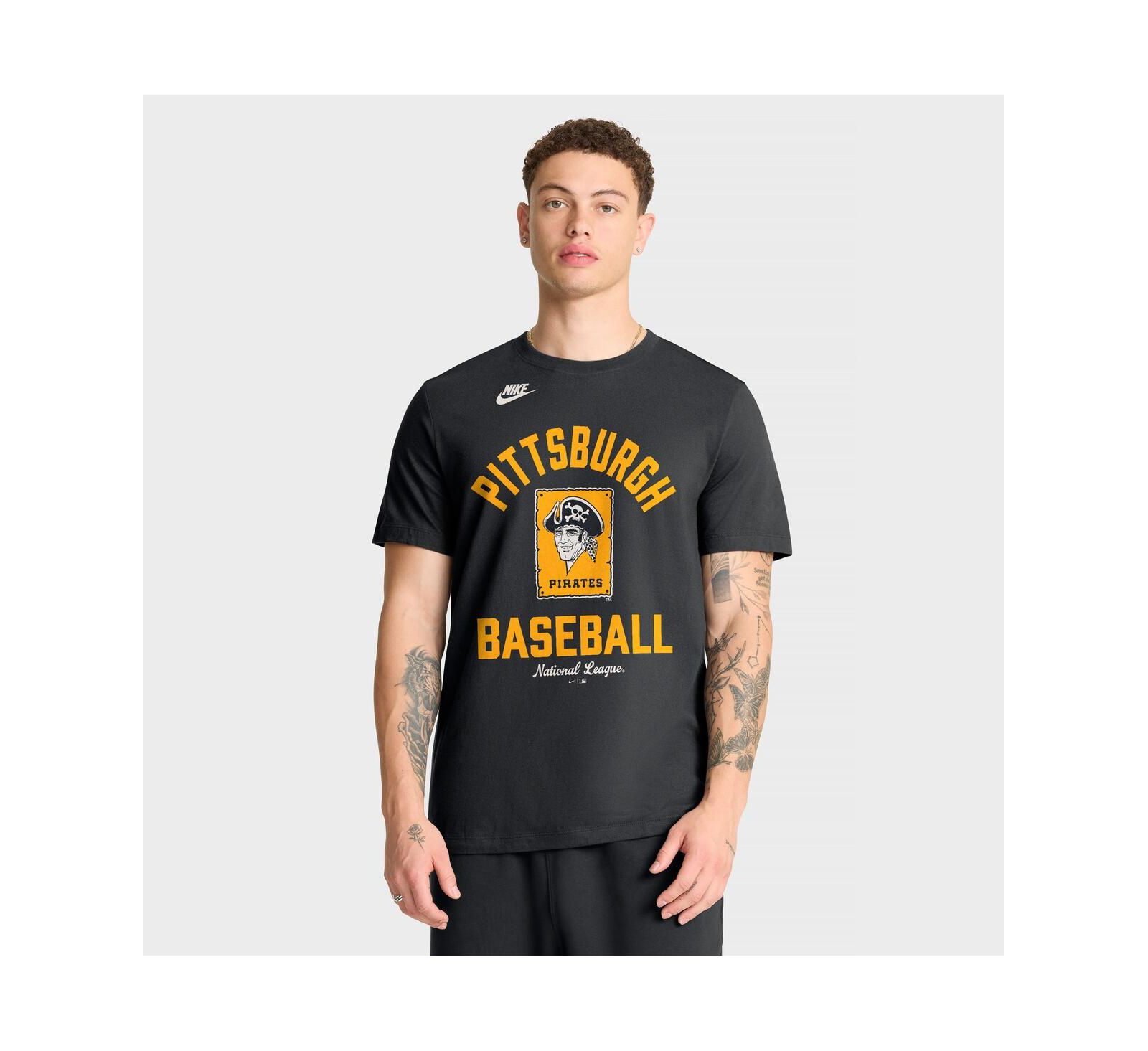 Nike Мужская футболка Pittsburgh Pirates Cooperstown Collection Black
