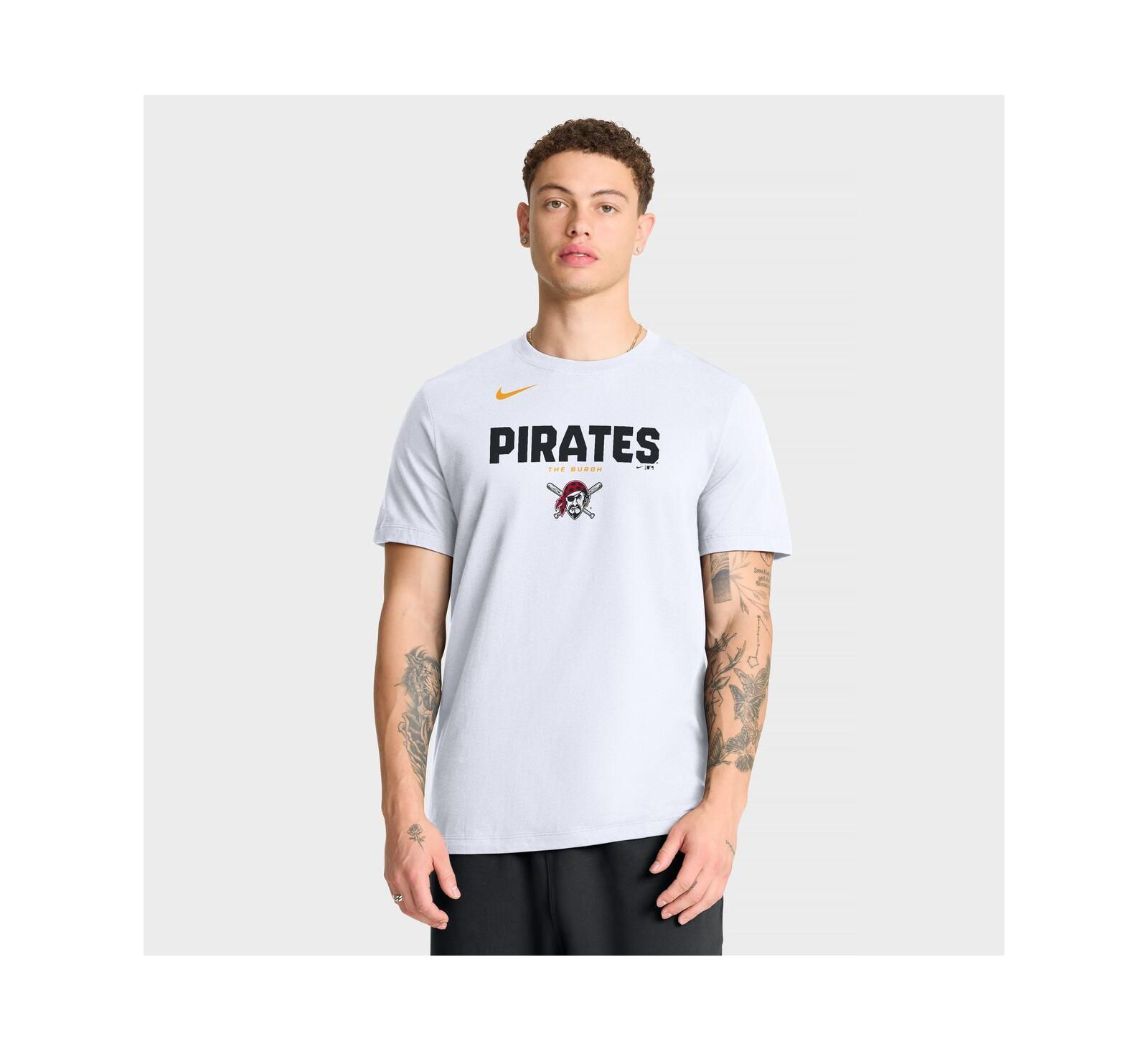 Nike Men's White Pittsburgh Pirates Bold Team Name T-Shirt