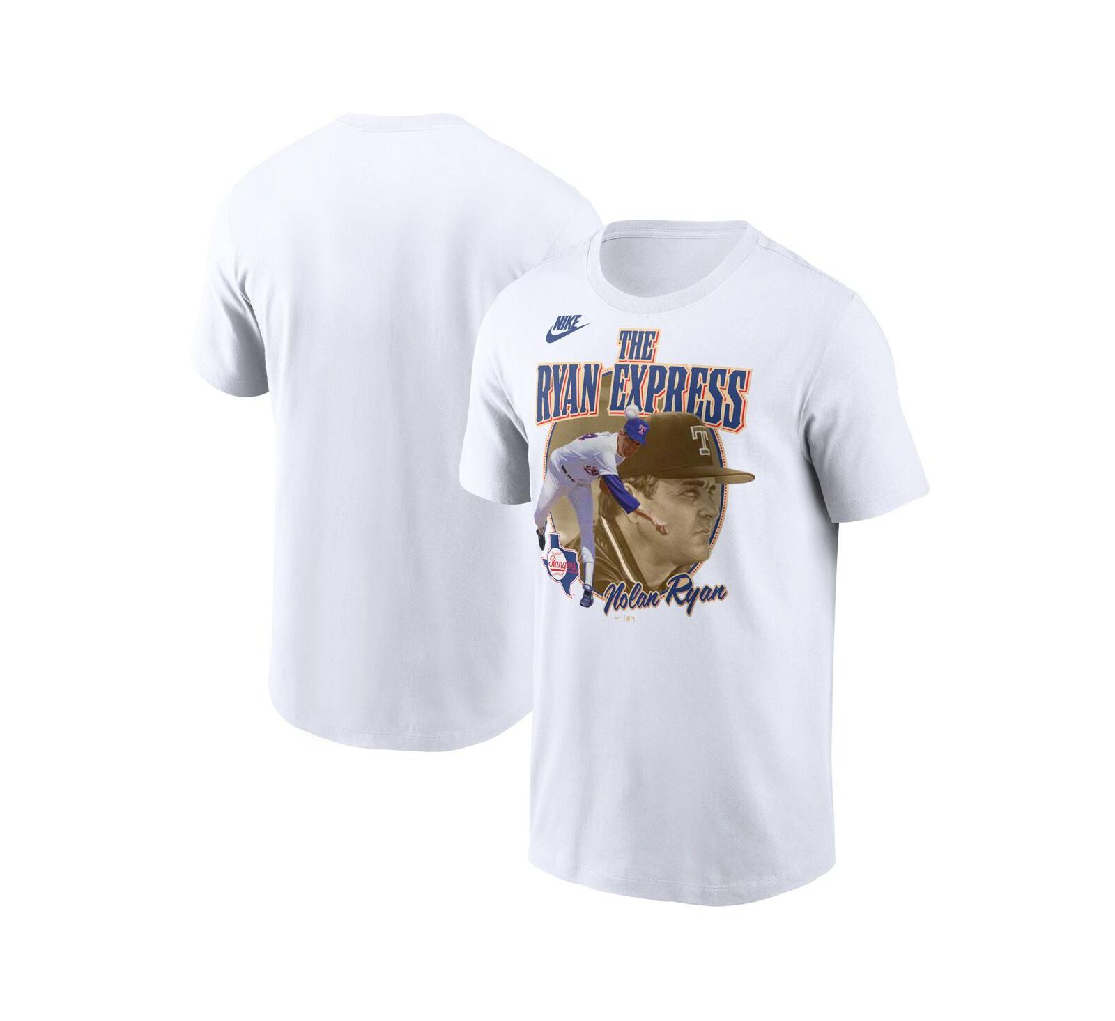 Nike Men's Nolan Ryan White Texas Rangers Cooperstown Legends Graphic T-Shirt
