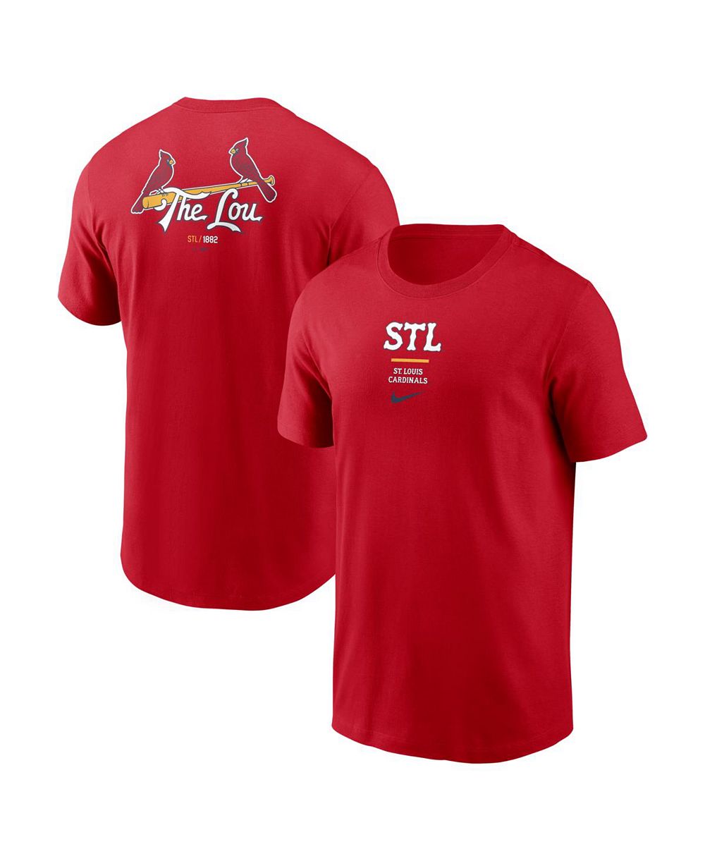 Мужская футболка Nike Red St. Louis Cardinals City Connect 2-Hit