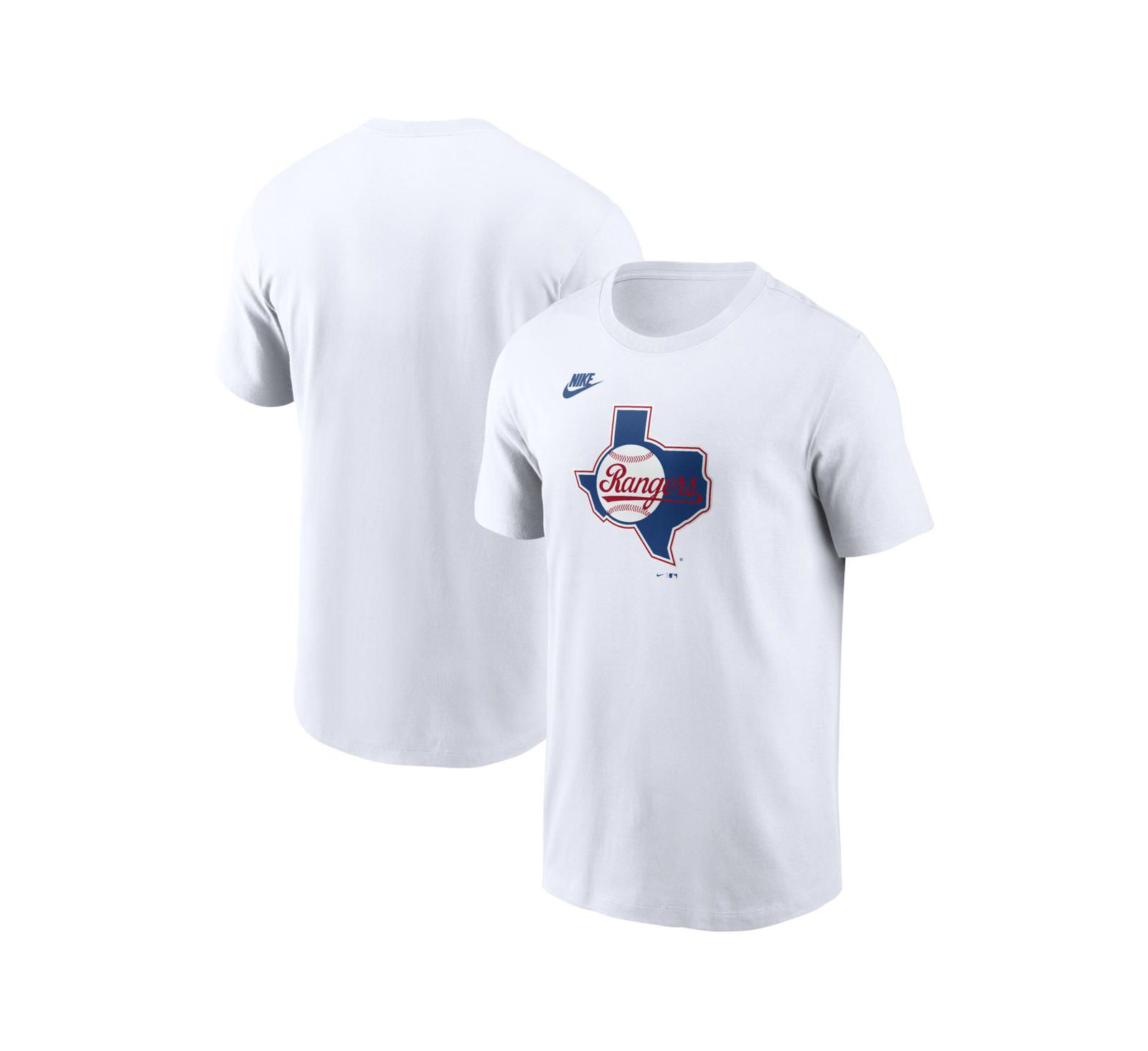 Мужская футболка Nike White Texas Rangers Cooperstown Collection Logo