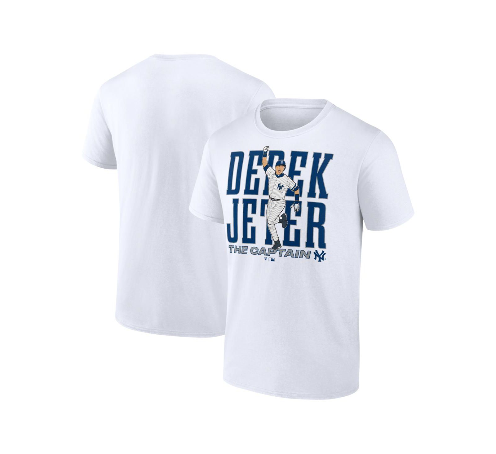 Мужская футболка Fanatics Derek Jeter White New York Yankees Cooperstown Collection Player
