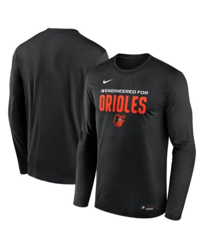 Nike мужская футболка Nike Black Baltimore Orioles Authentic Collection Legend Dri-FIT Long Sleeve