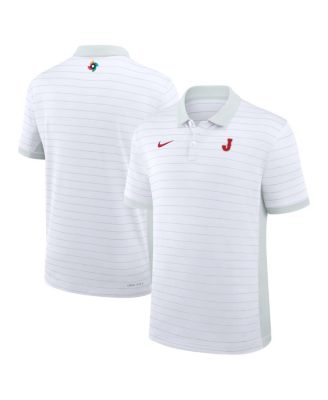 Мужская рубашка-поло Nike Japan Baseball 2026 World Baseball Classic Victory, белая, Dri-FIT