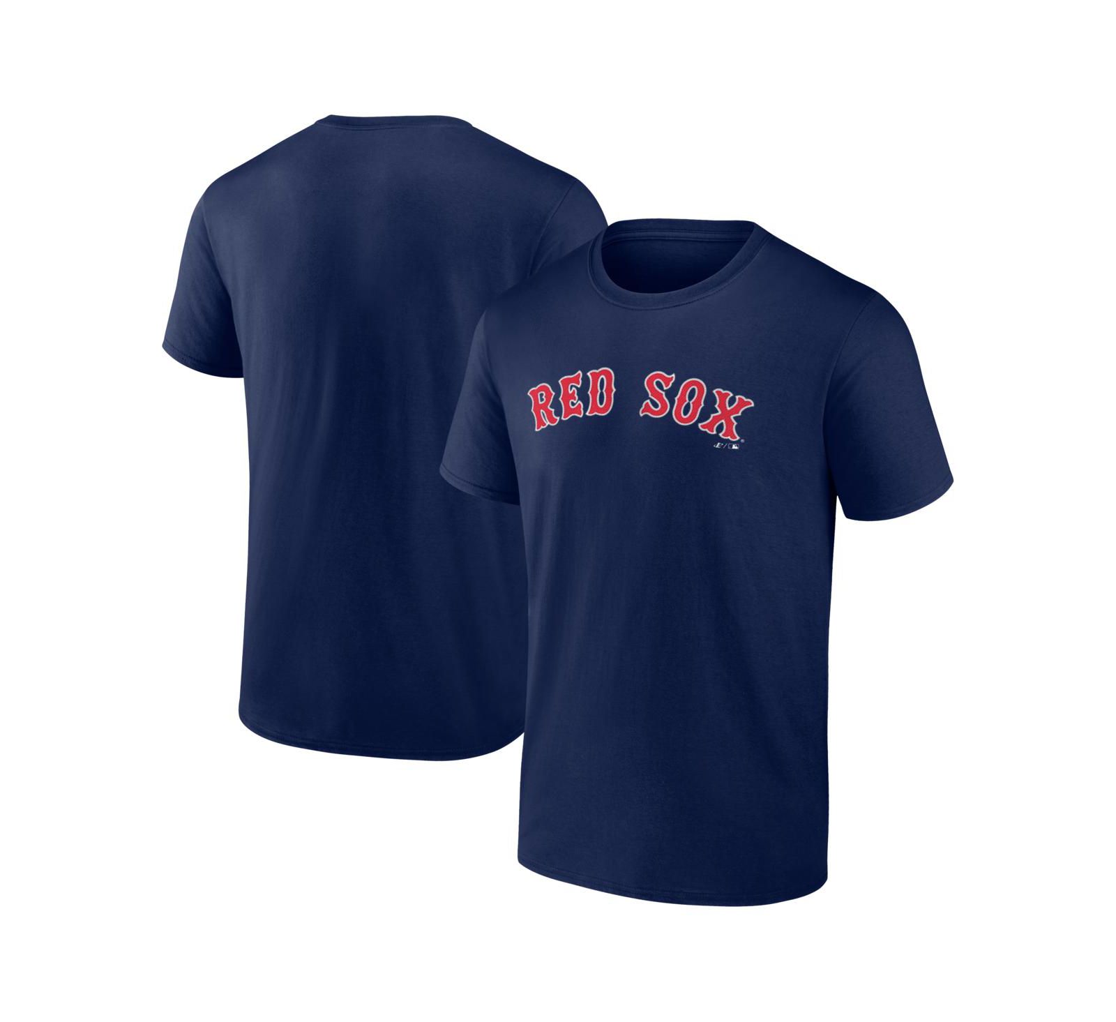 Logo Athletic Мужская футболка с логотипом Boston Red Sox, темно-синий цвет