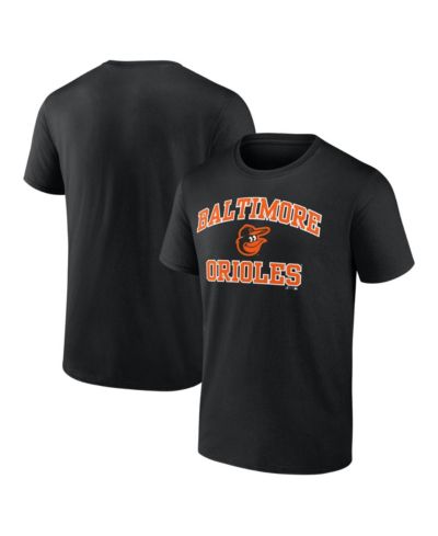 Logo Athletic Men's Black Baltimore Orioles Heart and Soul T-Shirt
