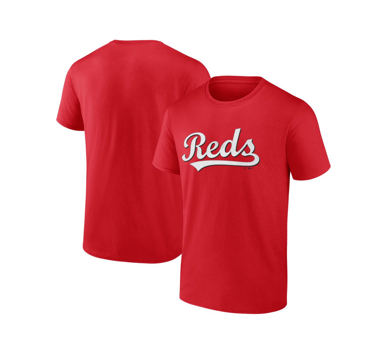 Мужская футболка Logo Athletic Red Cincinnati Reds Wordmark