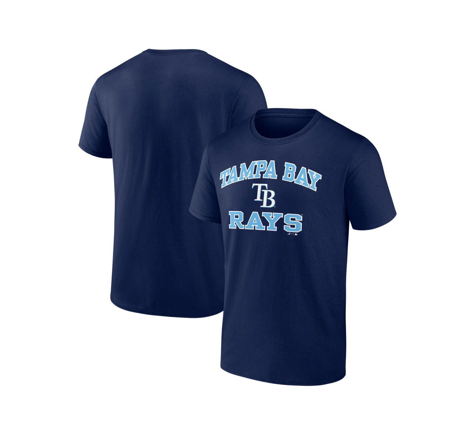 Logo Athletic Men's Navy Tampa Bay Rays Heart and Soul T-Shirt