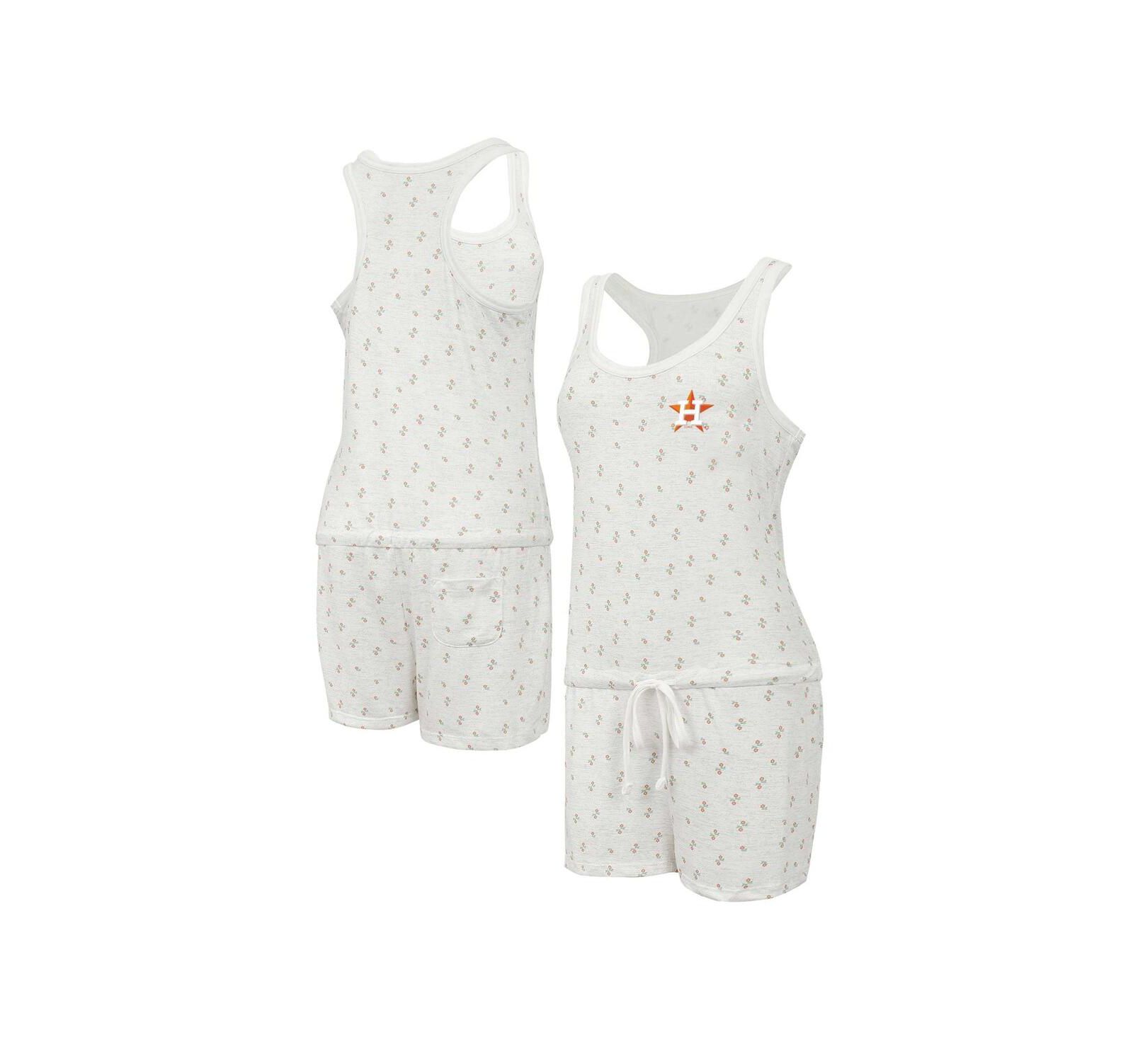 Concepts Sport Women's Cream Houston Astros Gardner Hacci Knit Romper