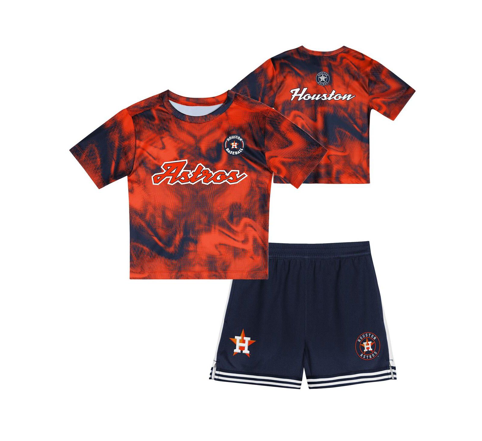 Детский набор Outerstuff Preschool 2-Piece Orange Houston Astros Hitter Infielder