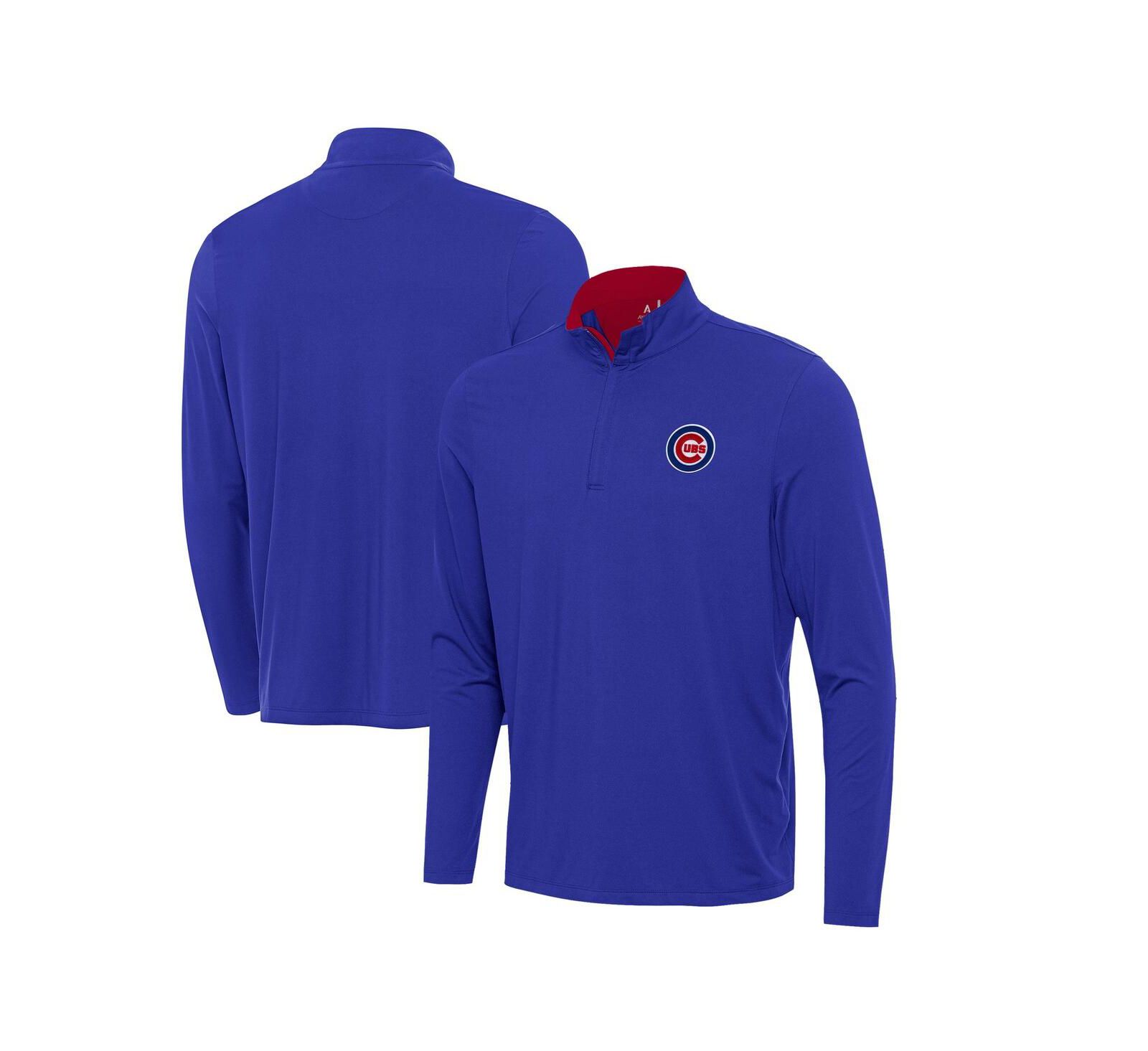 Antigua Мужская толстовка Royal Chicago Cubs Content Quarter-Zip