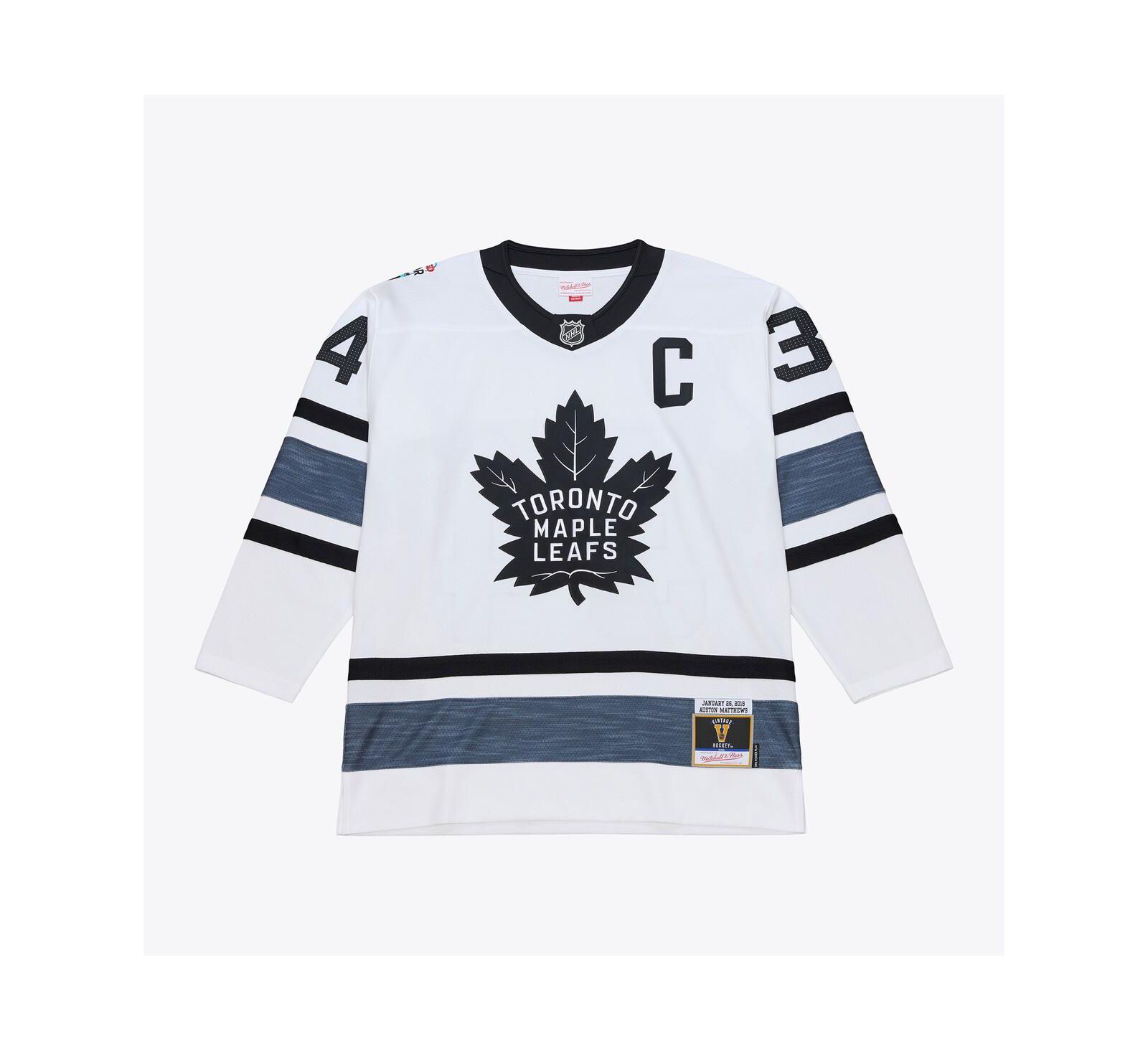Mitchell & Ness Мужская джерси Auston Matthews White 2019 All-Star Game Power Play