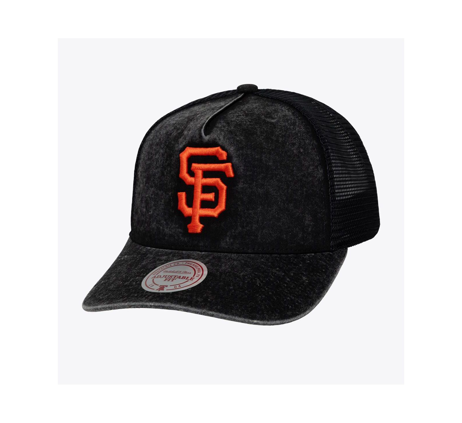 Mitchell & Ness Men's and Women's Black San Francisco Giants Gameday Adjustable Trucker Hat