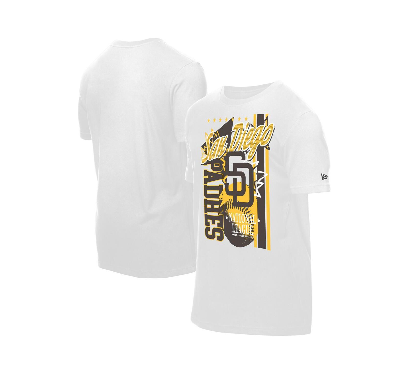 Мужская футболка New Era White San Diego Padres Big Graphic Domestic