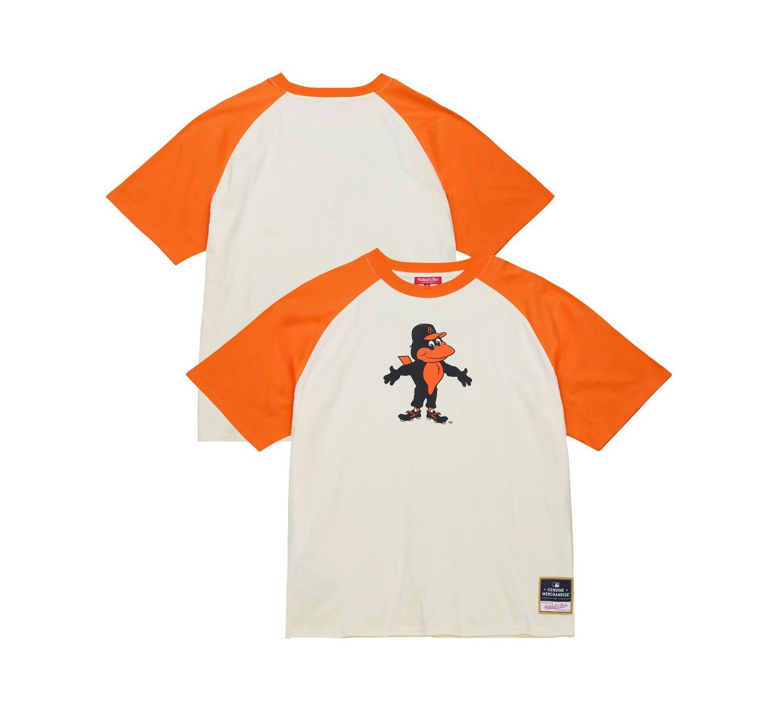 Женская футболка Mitchell & Ness Baltimore Orioles Boyfriend Raglan Cream