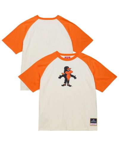 Mitchell & Ness Women's Cream Baltimore Orioles Boyfriend Raglan T-Shirt