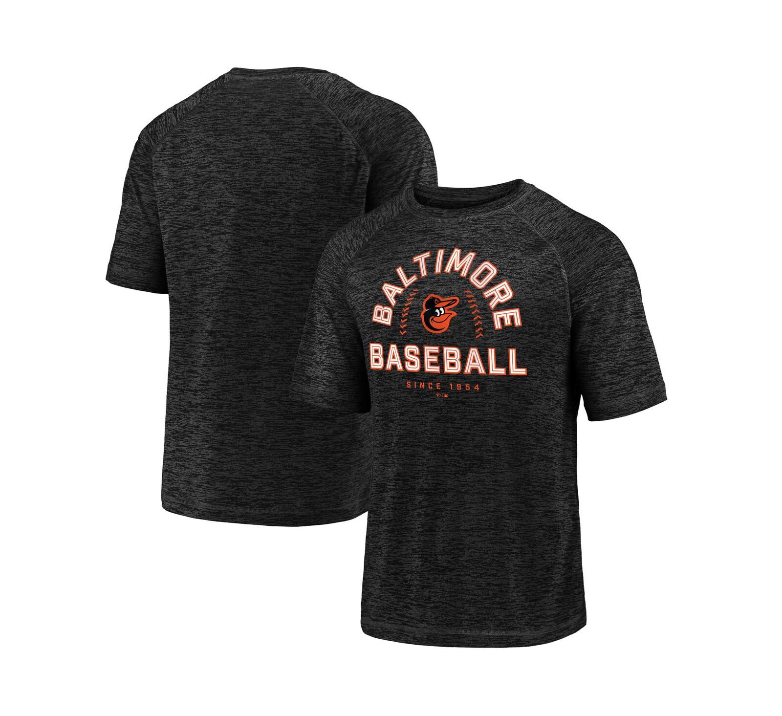 Мужская футболка Fanatics Black Baltimore Orioles Line Up Primary Threat Striated