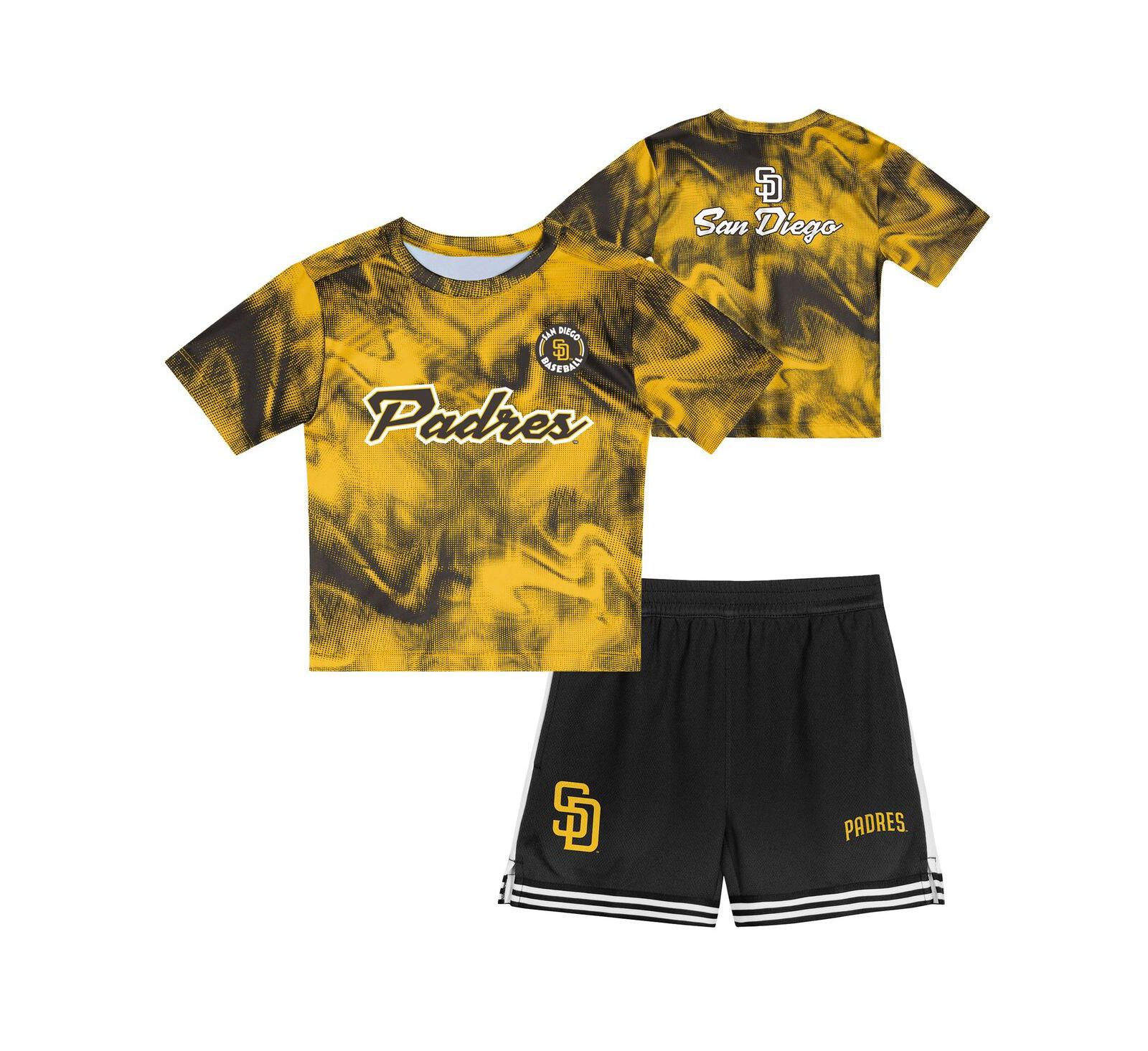 Детский набор Outerstuff 2-Piece Gold San Diego Padres Hitter Infielder
