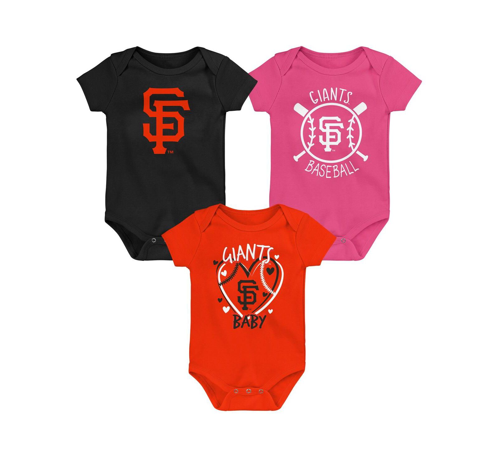 Набор боди Outerstuff для новорожденных (мальчиков и девочек), San Francisco Giants, 3 шт.
