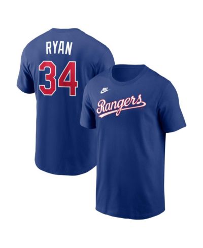 Nike Men's Nolan Ryan Royal Texas Rangers Cooperstown Collection Name & Number T-Shirt