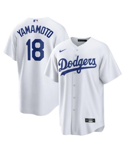 Nike Мужской Yoshinobu Yamamoto White Los Angeles Dodgers Home Replica Jersey