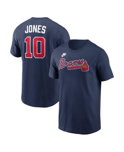 Nike Men's Chipper Jones Navy Atlanta Braves Cooperstown Collection Name & Number T-Shirt