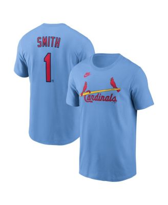 Мужская футболка Nike Ozzie Smith St. Louis Cardinals Cooperstown Collection светло-голубая