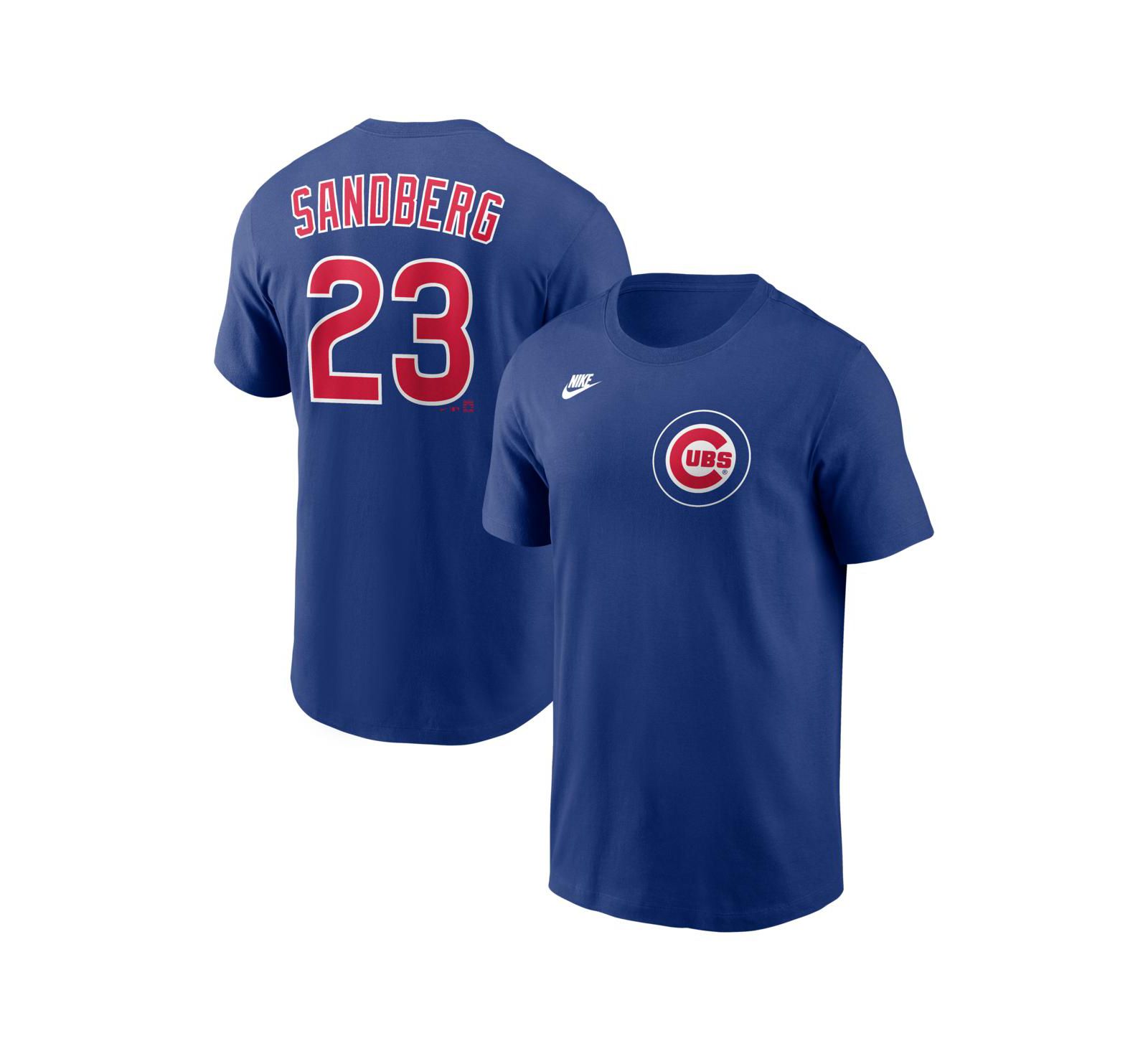 Мужская футболка Nike Ryne Sandberg Royal Chicago Cubs Cooperstown Collection с именем и номером