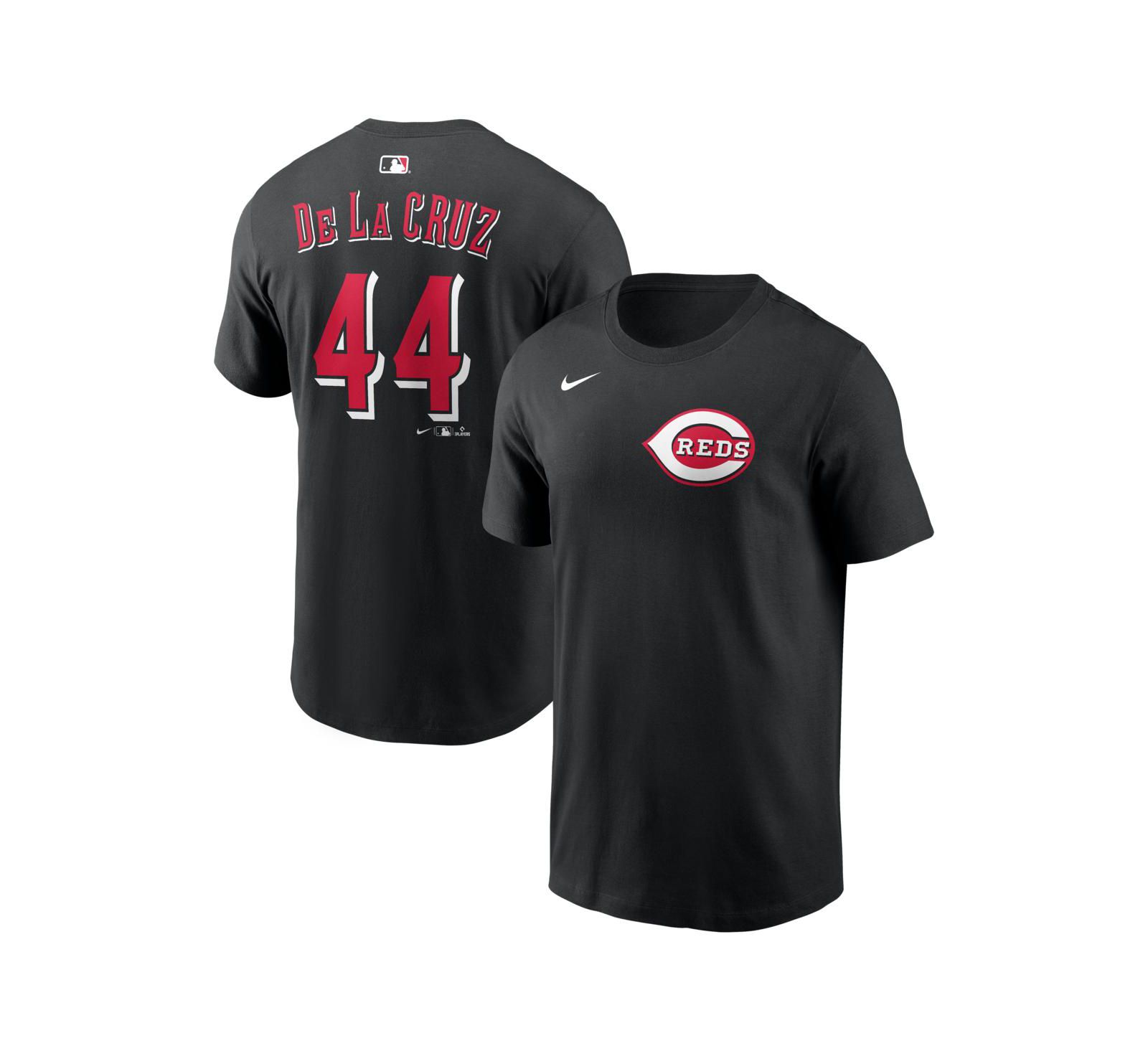 Nike Мужская футболка Nike Elly De La Cruz Black Cincinnati Reds Name & Number
