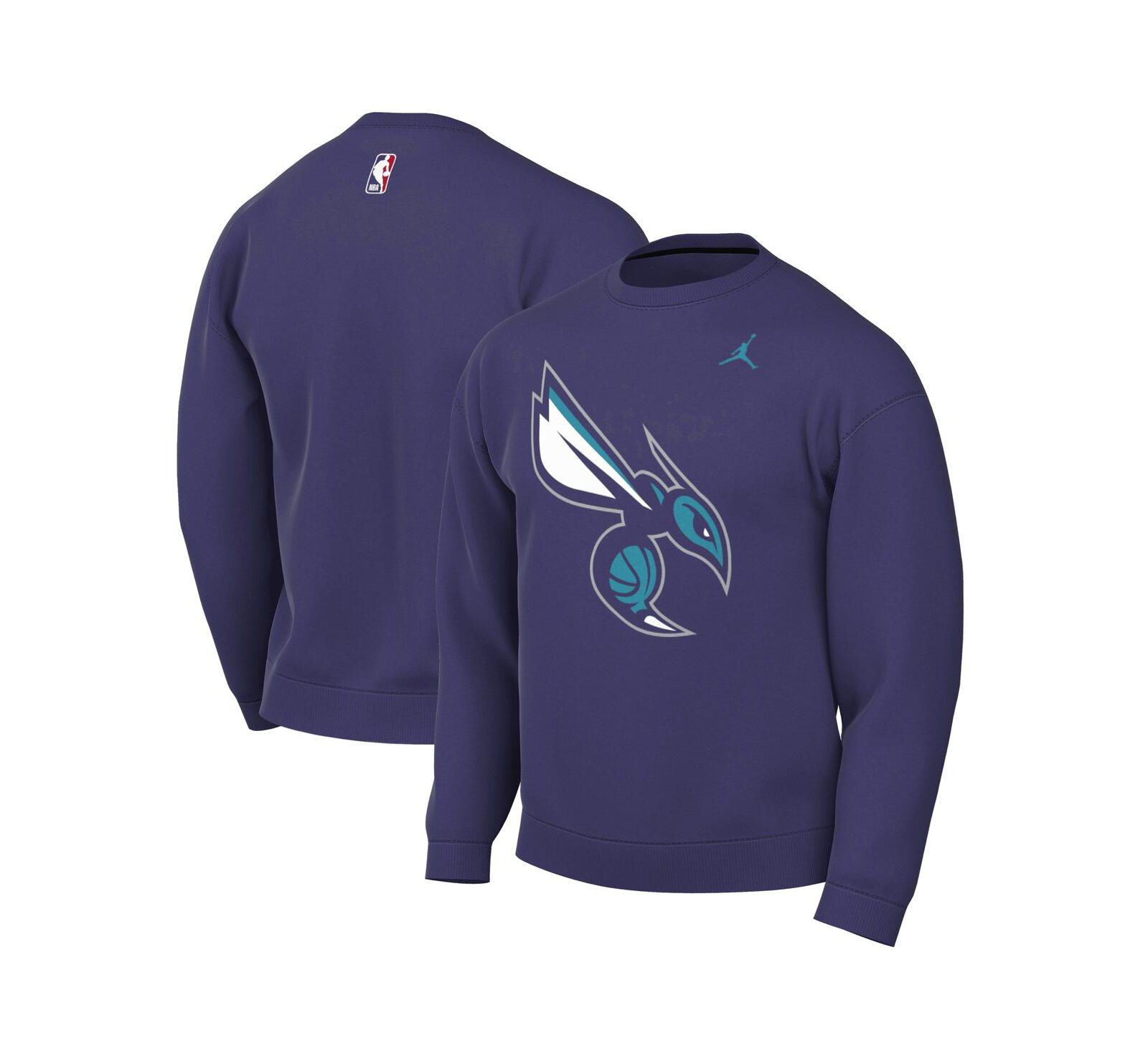 Jordan Men's свитшот Statement Edition Charlotte Hornets фиолетовый