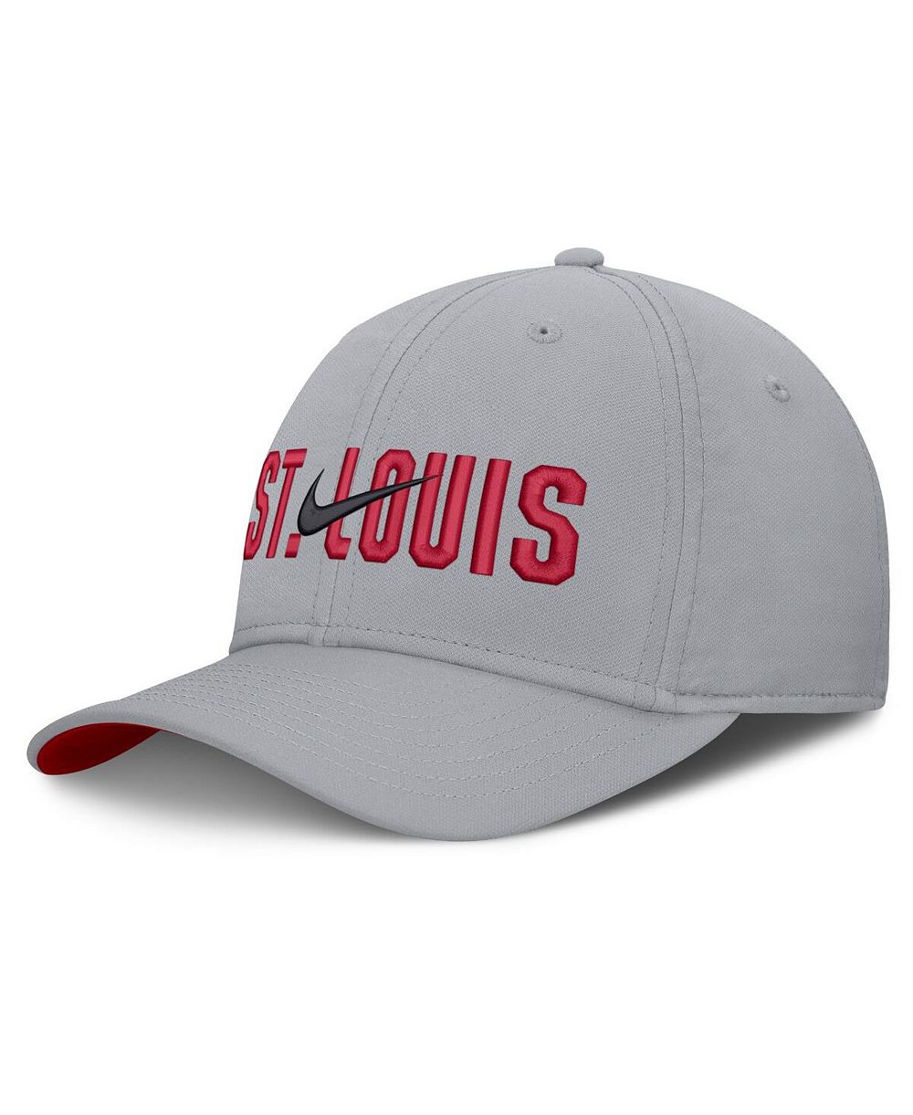 Nike Men's Gray St. Louis Cardinals Primetime Dri-FIT Rise Bozz Flex Hat