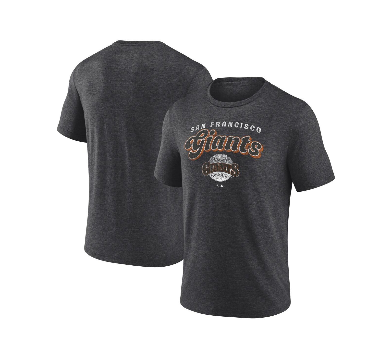 Мужская футболка Fanatics Mto Label Charcoal San Francisco Giants Wonderment Tri-Blend