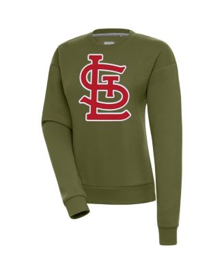 Женский свитшот Antigua St. Louis Cardinals Victory Olive