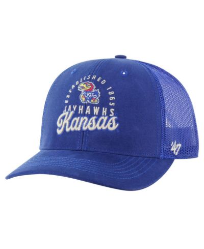 Мужская кепка '47 Brand Kansas Jayhawks Pitstop Trucker, регулируемая