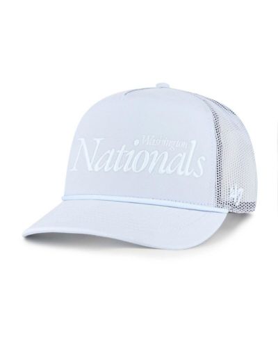 Мужская кепка '47 Brand Light Blue Washington Nationals Foundation Script Hitch Adjustable Trucker