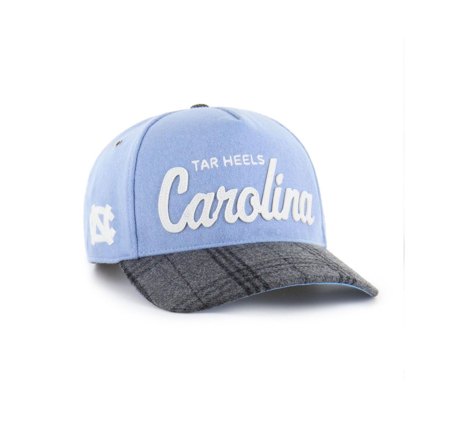 '47 Brand Мужская и Женская кепка Carolina Blue North Carolina Tar Heels Windowpane Plaid Collection Hitch Adjustable