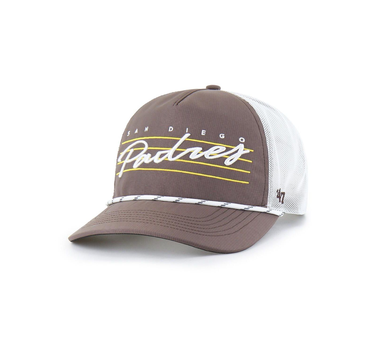 '47 Brand Men's Brown San Diego Padres Brrr Downburst Mesh Hitch Adjustable Hat