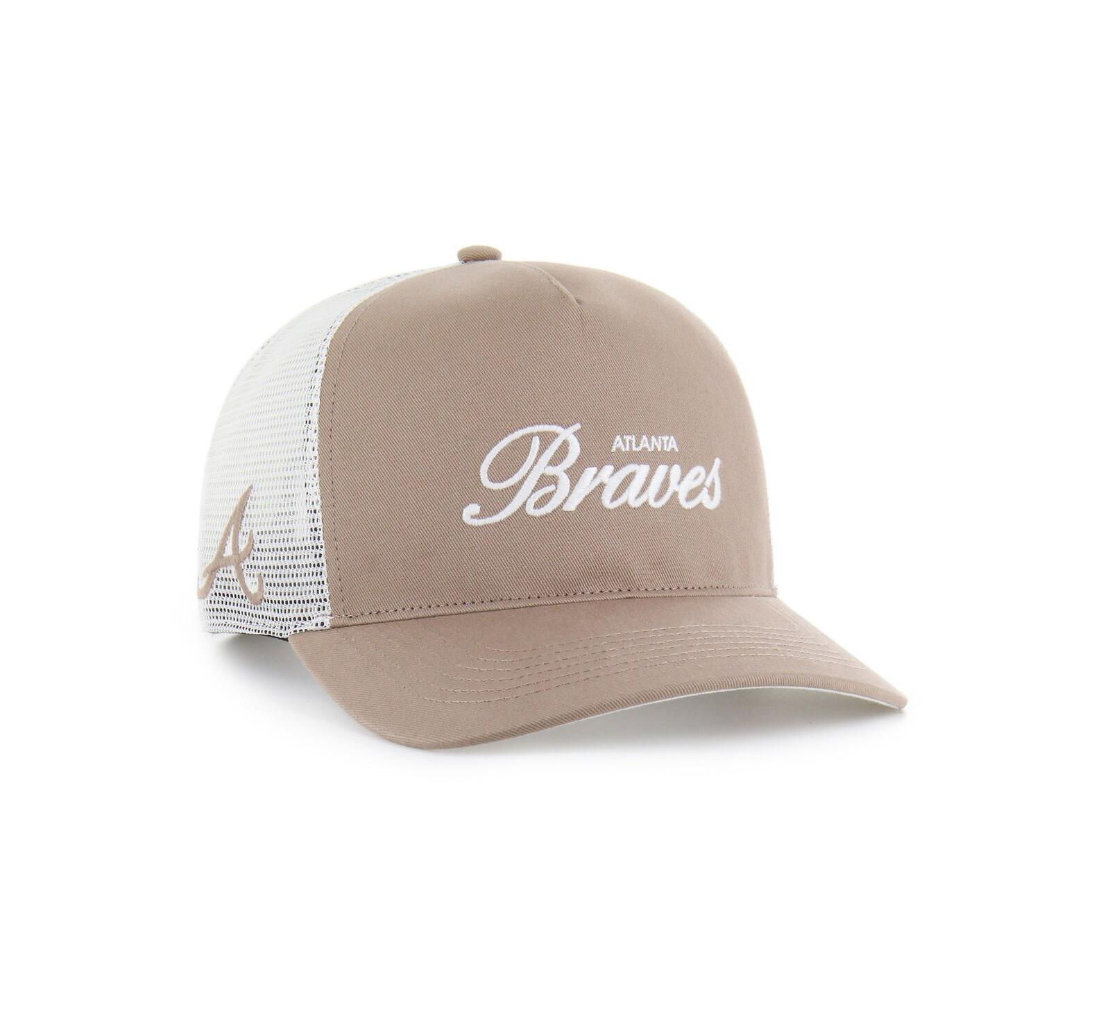 '47 Brand Men's Brown Atlanta Braves Foundational Mesh Hitch Adjustable Hat
